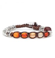 Bracciale Tamashii 5 Tibetani in Argento Corniola BHS924-S4-19 - BHS924-S4-19